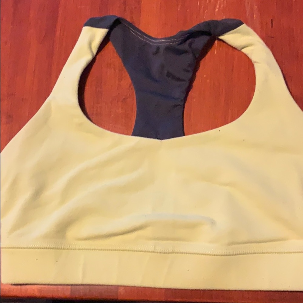 Light Lime Green and Grey Lululemon Sports Bra
